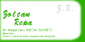 zoltan repa business card